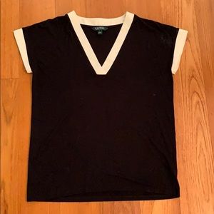 RL black & white top